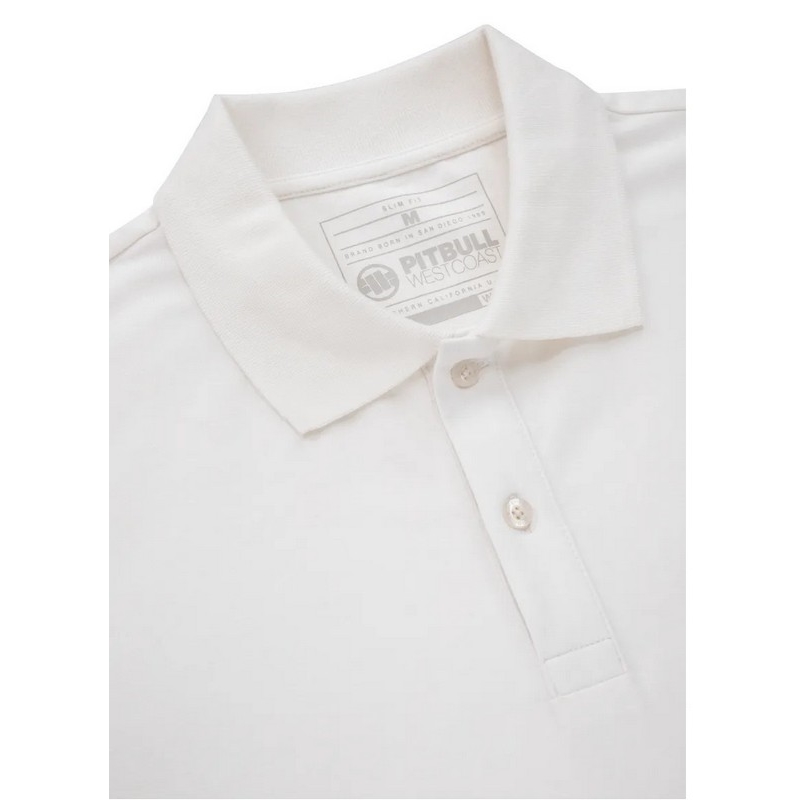 PIT BULL KOSZULKA POLO JERSEY SMAL LOGO OFF WHITE