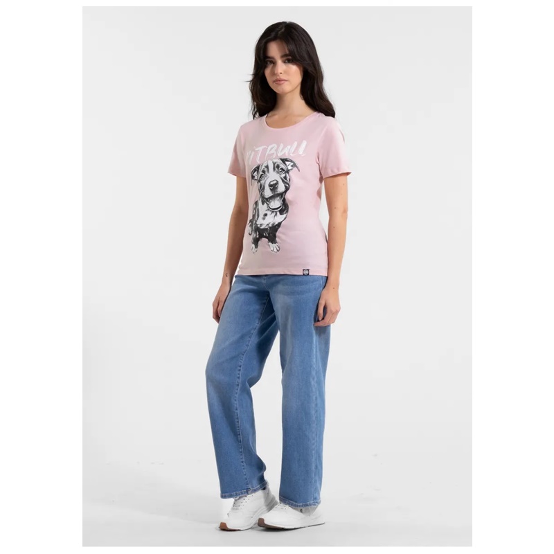 PIT BULL KOSZULKA DAMSKA PUPPY PINK