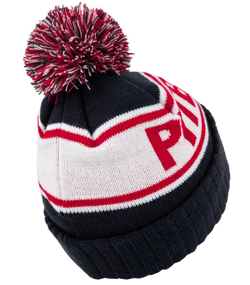 PIT BULL CZAPKA ZIMOWA Z POMPONEM FLEMING NAVY