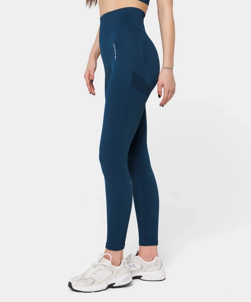 CARPATREE LEGGINSY BEZSZWOWE ALLURE SAPPHIRE BLUE