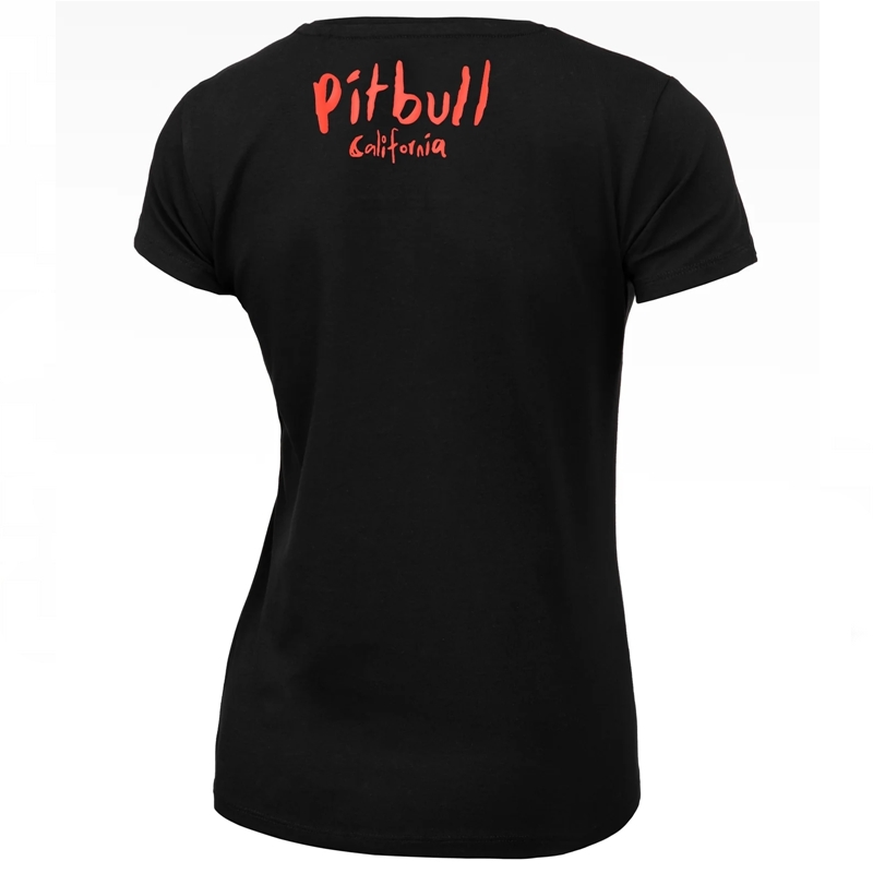 PIT BULL KOSZULKA DAMSKA WATERCOLOR CZARNA