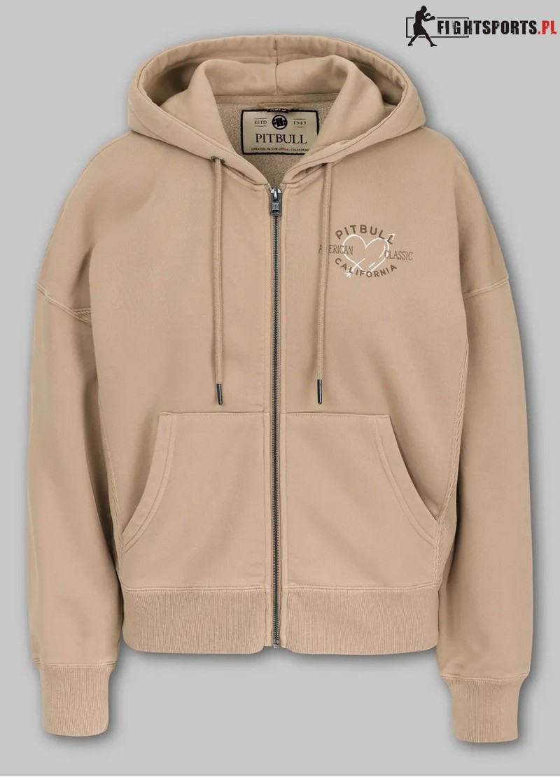 PIT BULL BLUZA ROZPINANA MANZANITA HEART BEIGE