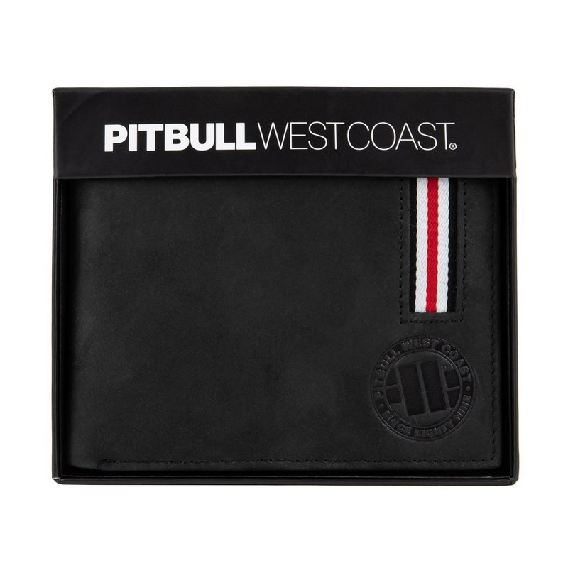 PIT BULL PORTFEL SKÓRZANY LIN WOOD BLACK