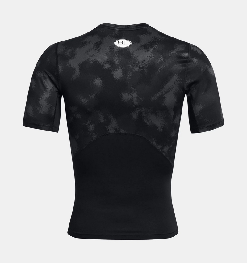 UNDER ARMOUR KOSZULKA HeatGear COMPRESSION PRINTED CAMO BLACK