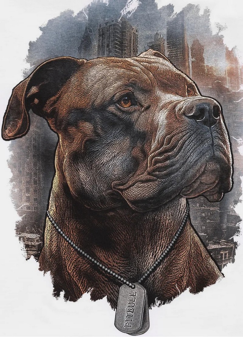 PIT BULL KOSZULKA HERO WHITE