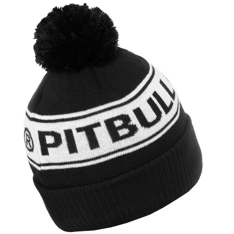 PIT BULL CZAPKA ZIMOWA BEANIE VERMEL BLACK/WHITE