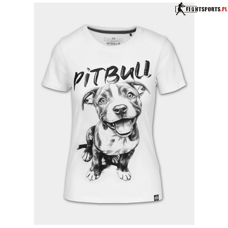 PIT BULL KOSZULKA DAMSKA PUPPY BIAŁA