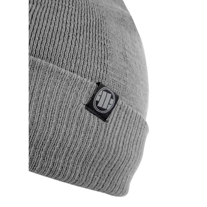PIT BULL CZAPKA ZIMOWA BEANIE BUBBLE SMALL LOGO GREY