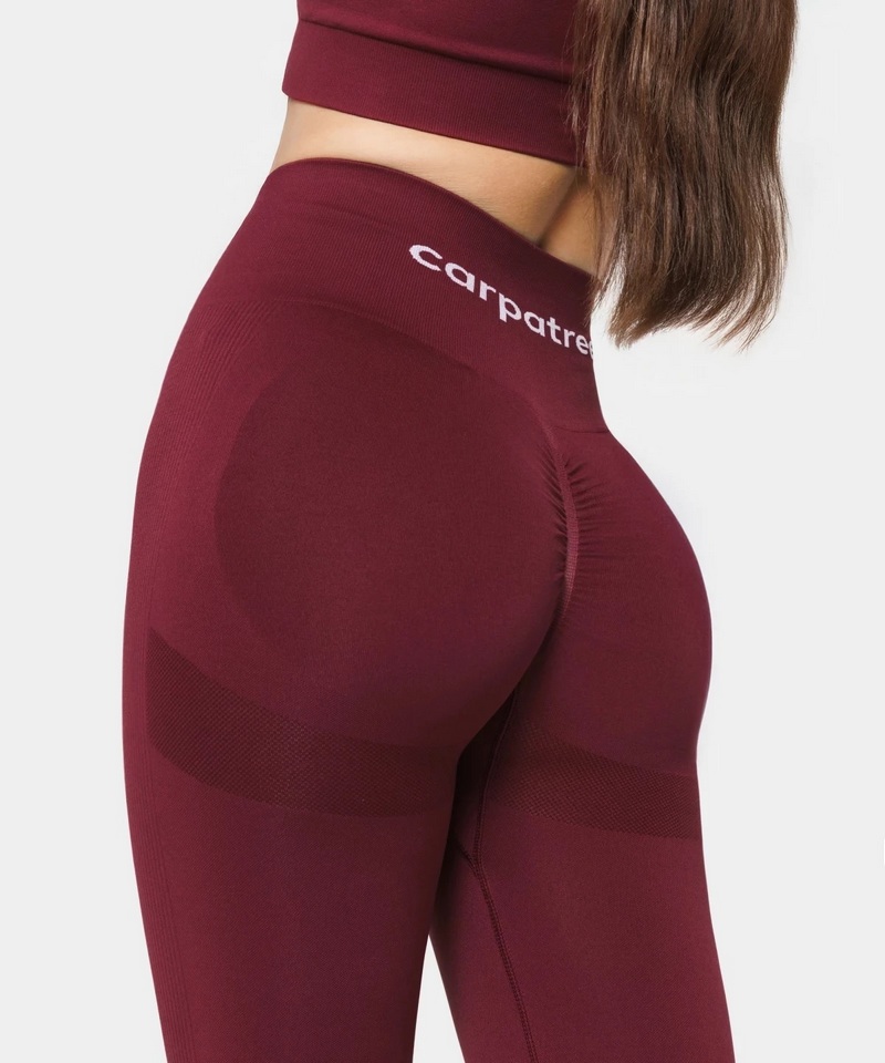 CARPATREE LEGGINSY BEZSZWOWE ALLURE MERLOT RED