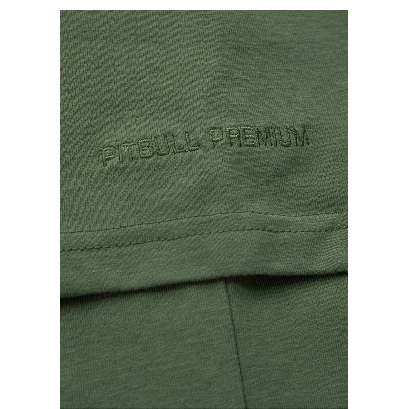 PIT BULL KOSZULKA NO LOGO SLIM FIT OLIVE