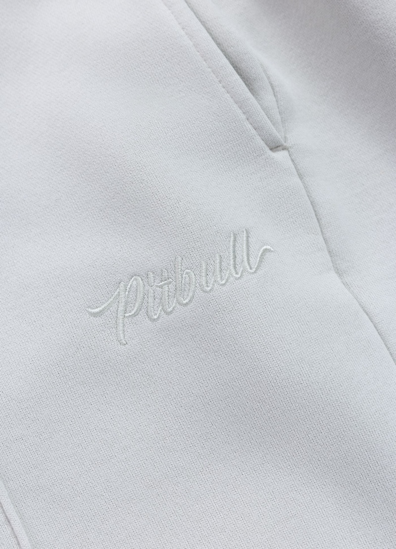 PIT BULL SPODNIE DRESOWE LOVIA WIDE LEG WHITE STONE