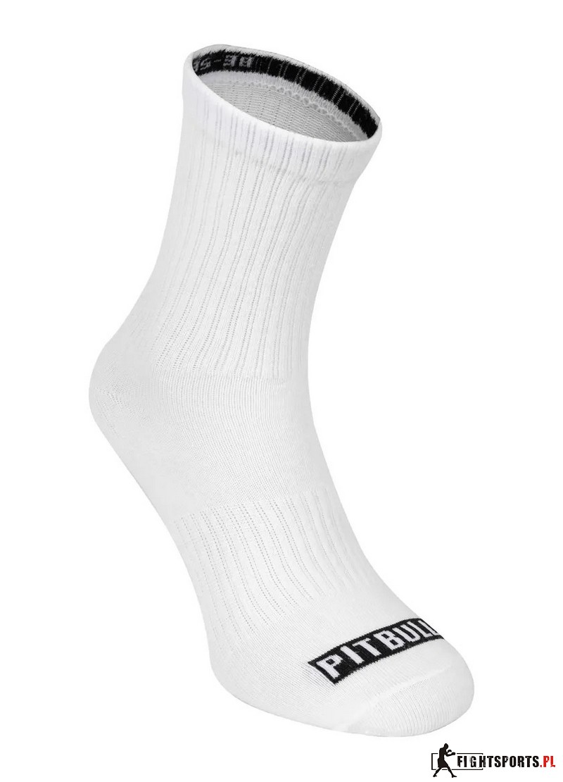 PIT BULL SKARPETKI HIGH ANKLE THIN WHITE