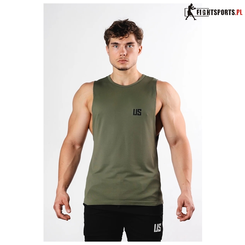 MAKE US STRONG TANK TOP DENVER OPEN OLIVE
