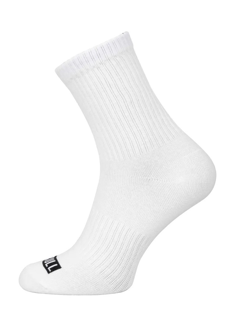PIT BULL SKARPETKI HIGH ANKLE THIN WHITE