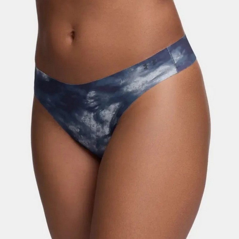 UNDER ARMOUR FIGI NO SHOW THONG PRINT 3 PAK