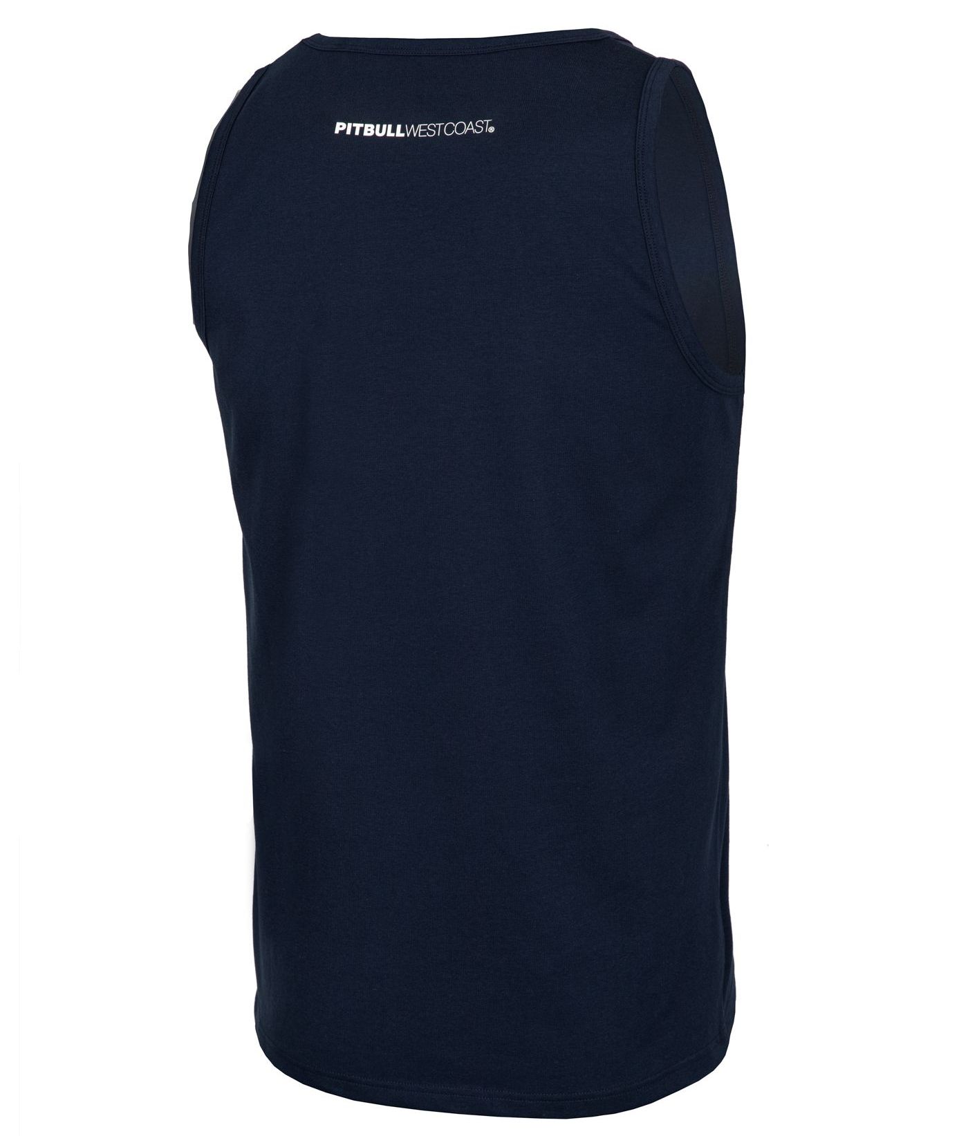 PIT BULL TANK TOP SMALL LOGO NAVY