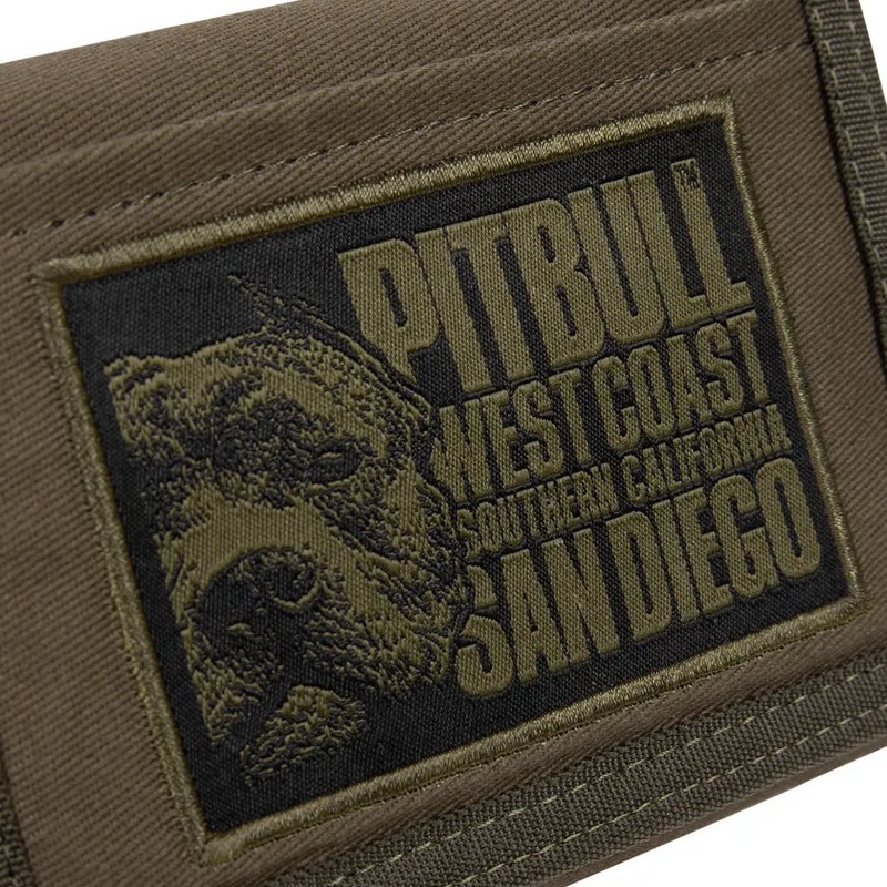 PIT BULL PORTFEL CANVAS BLOOD DOG OLIVE