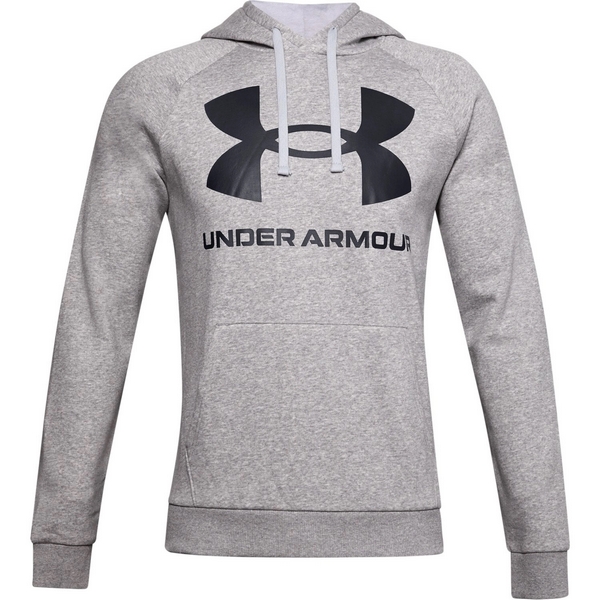 UNDER ARMOUR BLUZA RIVAL FLEECE BIG LOGO SZARA
