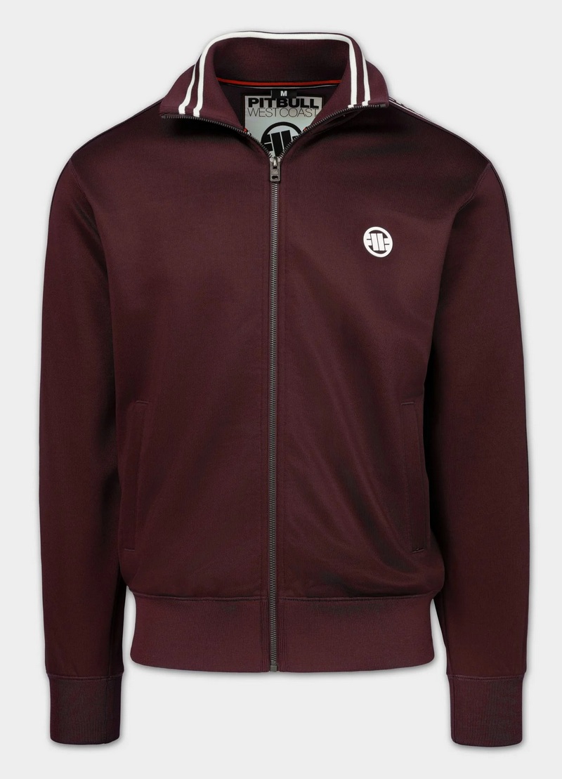 PIT BULL BLUZA ROZPINANA OLDSHOOL TAPE LOGO BURGUNDY