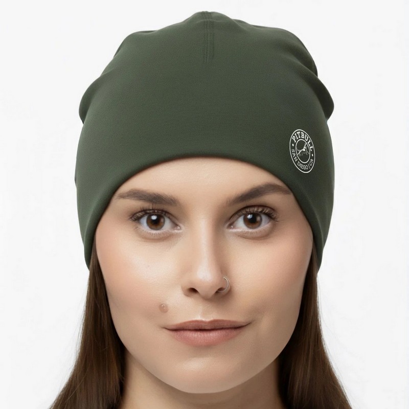 PIT BULL CZAPKA CIENKA SAN DIEGO CA OLIVE