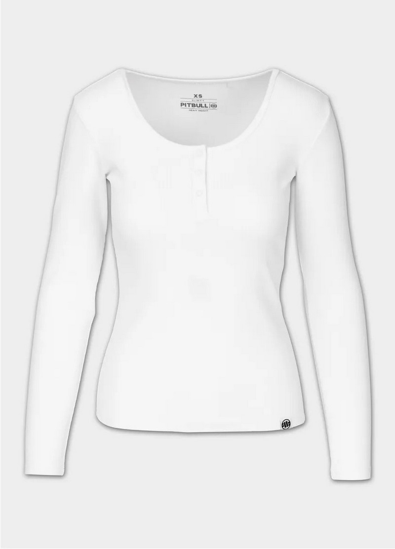 PIT BULL LONGSLEEVE RIB WHITE