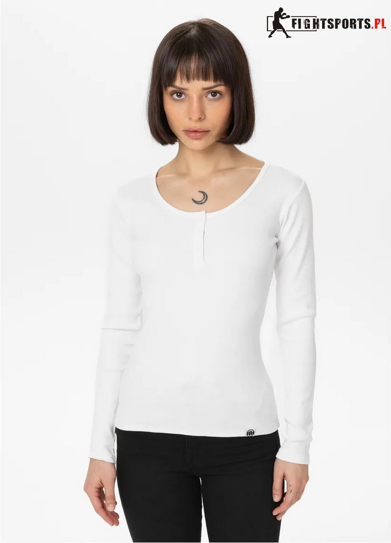 PIT BULL LONGSLEEVE RIB WHITE