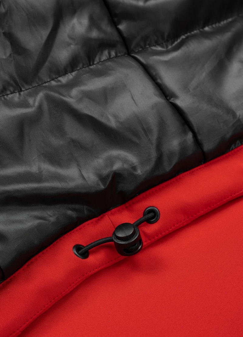 PIT BULL KURTKA SOFTSHELL ROCKFISH FLUO RED