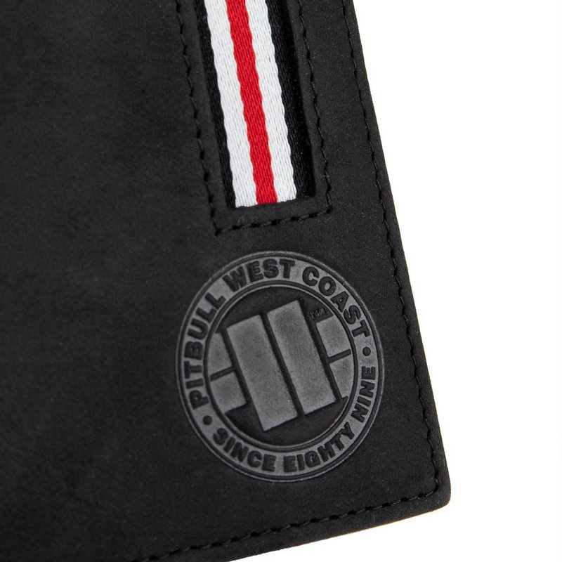 PIT BULL PORTFEL SKÓRZANY LIN WOOD BLACK