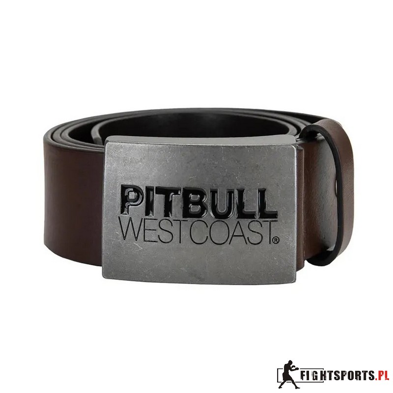 PIT BULL PASEK SKÓRZANY TNT BROWN