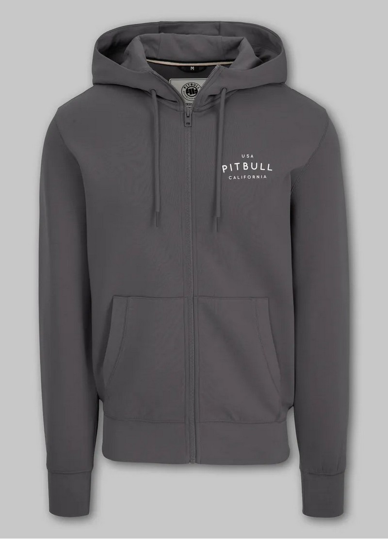 PIT BULL BLUZA ROZPINANA Z KAPTUREM SAMPSON GRAPHITE