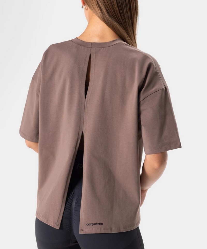 CARPATREE KOSZULKA STITCH TAUPE BROWN