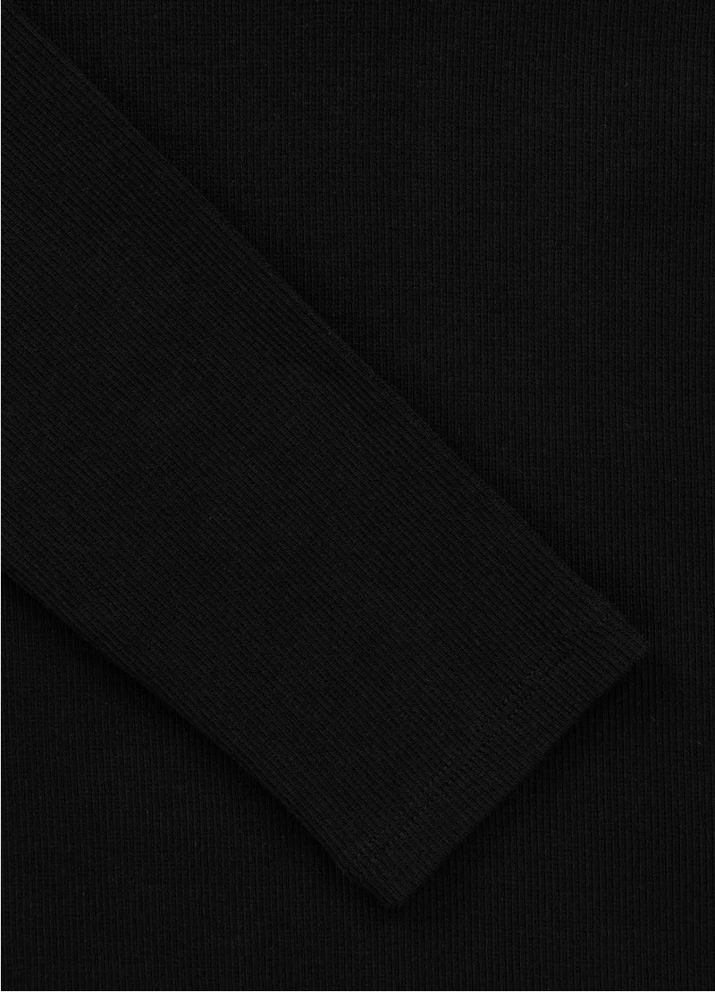 PIT BULL LONGSLEEVE RIB BLACK