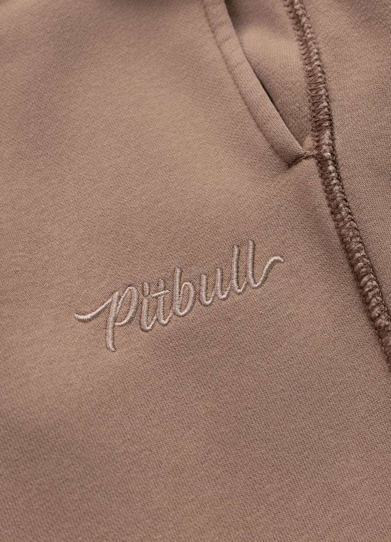 PIT BULL SPODNIE DRESOWE LOVIA SWEATPANTS CHOCOLATE MOUSSE