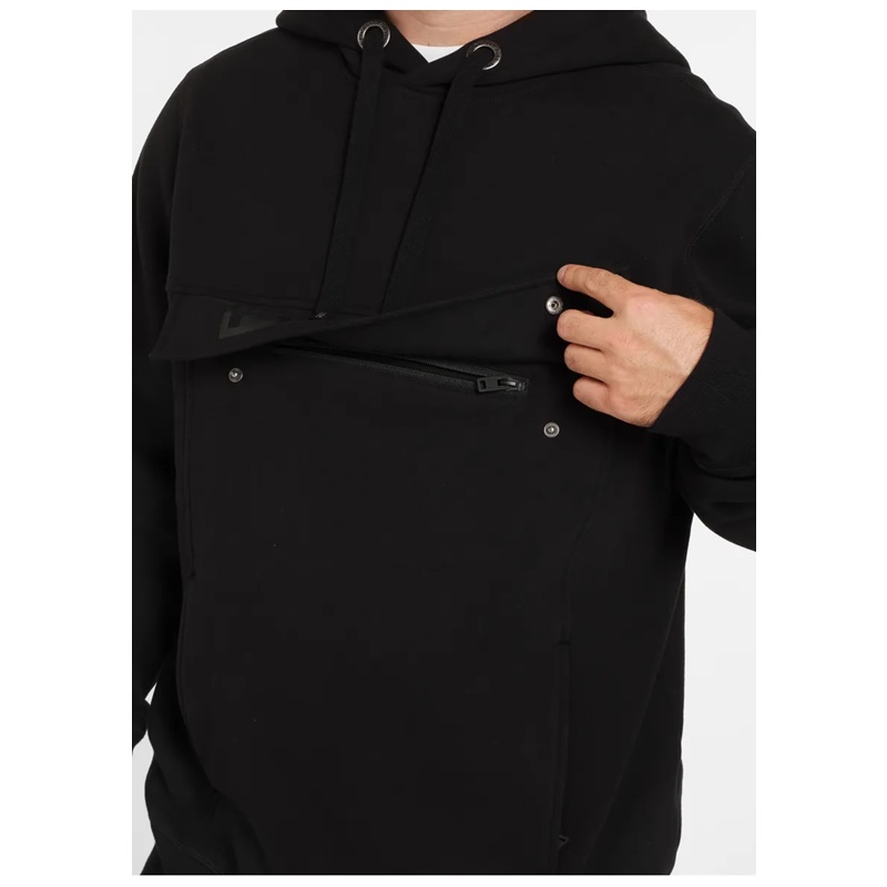 PIT BULL BLUZA Z KAPTUREM HILLTOP TWO COLORS CZARNY/CZARNY