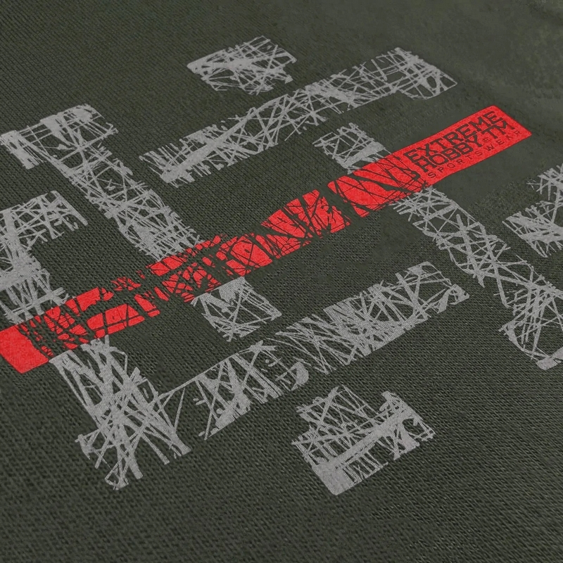 EXTREME HOBBY BLUZA CREWNECK HASHTAG 23 KHAKI