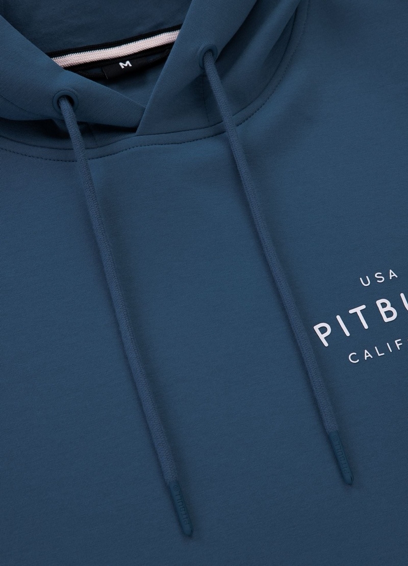 PIT BULL BLUZA Z KAPTUREM SAMPSON PETROL BLUE