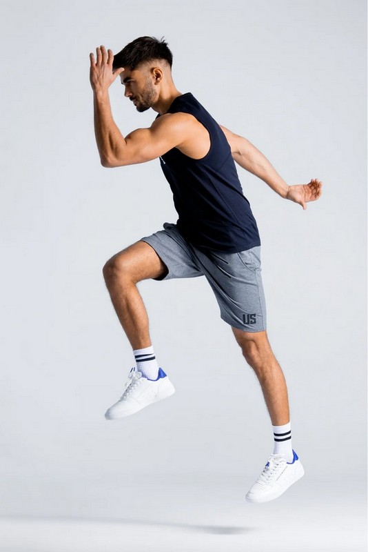 MAKE US STRONG SZORTY PORTLAND GREY