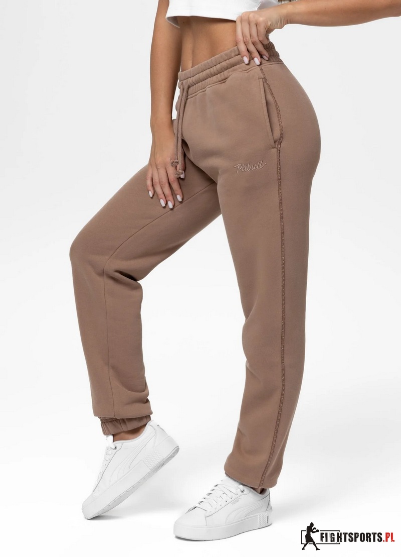 PIT BULL SPODNIE DRESOWE LOVIA SWEATPANTS CHOCOLATE MOUSSE