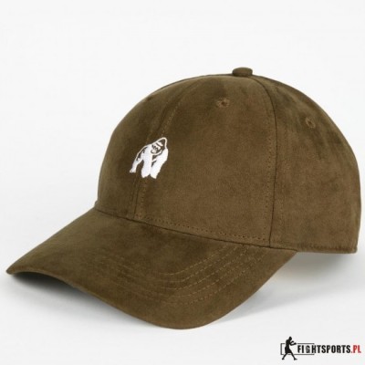 GORILLA WEAR CZAPKA Z DASZKIEM CODY SUEDE ARMY GREEN