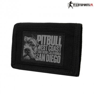 PIT BULL PORTFEL CANVAS BLOOD DOG BLACK