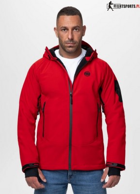 PIT BULL KURTKA SOFTSHELL ROCKFISH FLUO RED