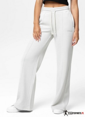 PIT BULL SPODNIE DRESOWE LOVIA WIDE LEG WHITE STONE