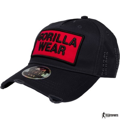 GORILLA WEAR CZAPKA Z DASZKIEM HARRISON BLACK/RED
