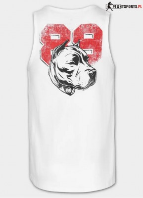 PIT BULL TANK TOP DOG 89 WHITE
