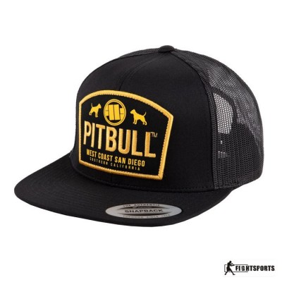 PIT BULL CZAPKA Z DASZKIEM DOGS BLACK
