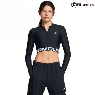 UNDER ARMOUR LONGSLEEVE DAMSKI Heatgear RIB 1/4 ZIP 001