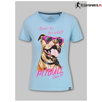 PIT BULL KOSZULKA DAMSKA SUNGLASSES DOG MINT