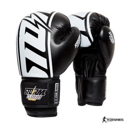 STORMCLOUD RĘKAWICE BOKSERSKIE BOLT 2.0 CZARNE/BIAŁE