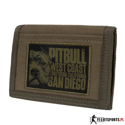 PIT BULL PORTFEL CANVAS BLOOD DOG OLIVE