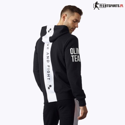 OLIMP BLUZA UNISEX HOODIE BLACK & WHITE